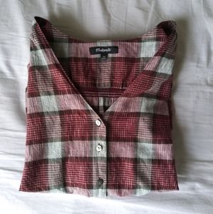 Madewell Plaid Blouse